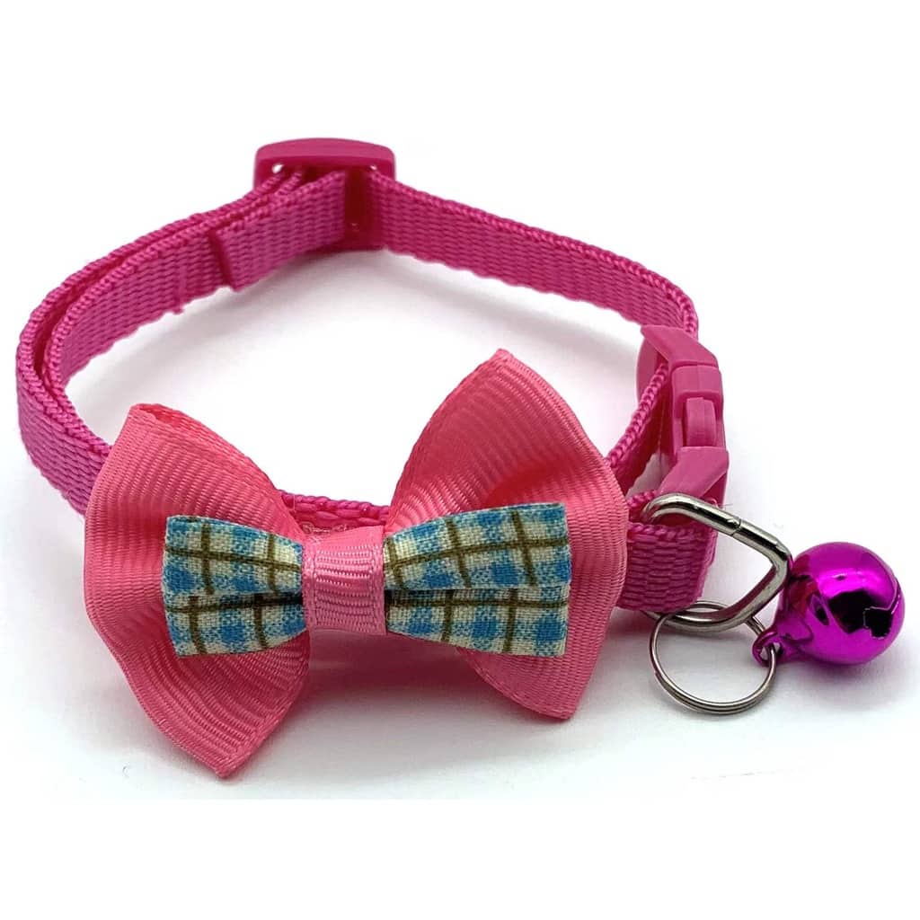 DOG COLLAR | RIBBON WITH CHECKERED DESIGN AND BELL | Shopee Philippines