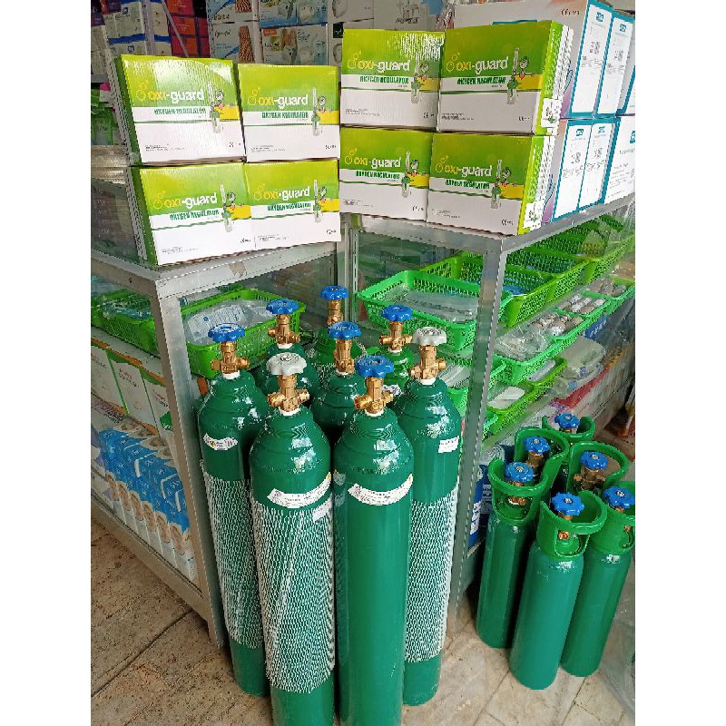 Oxygen Tank 15lbs With Oxygen Regulator - (SET) | Shopee Philippines