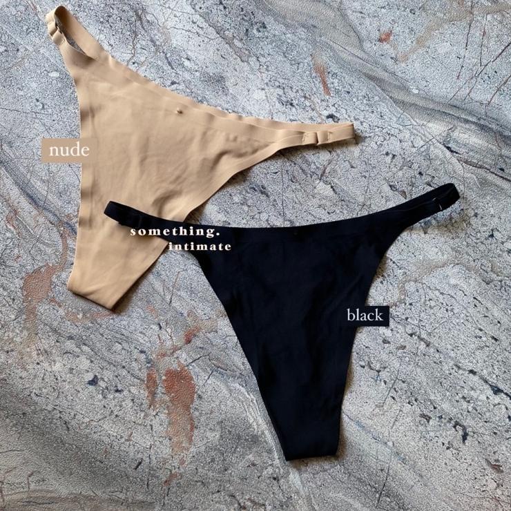 Limited stock!.. H&M SEAMFREE Solid Invisible Raw Cut Seamless Thong ...