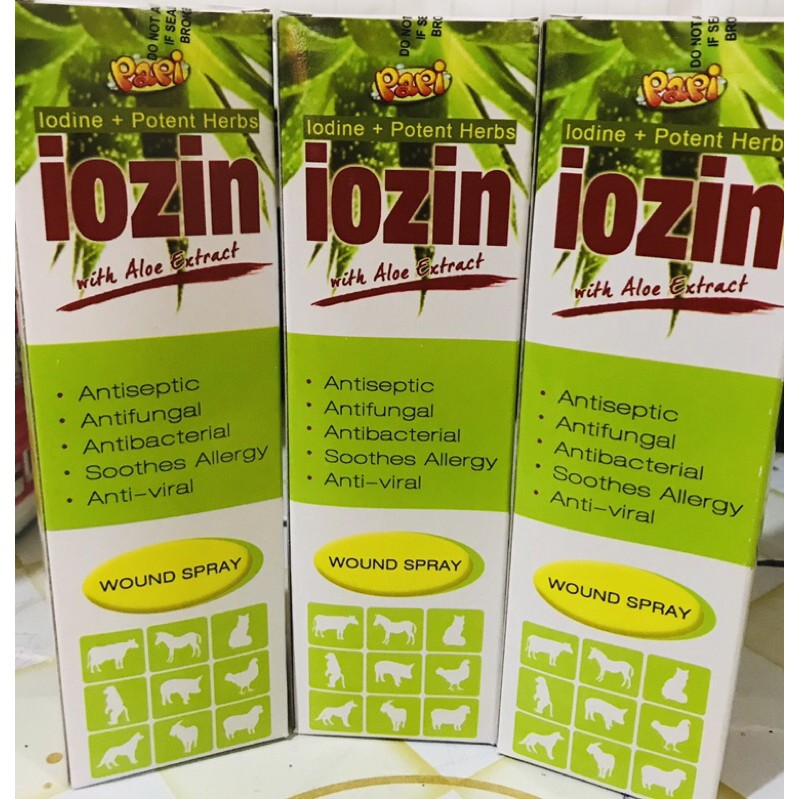 Iozin spray outlet for dogs