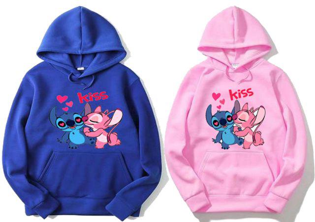 Stitch Couple Hoodie Jacket for men and women Shopee Philippines