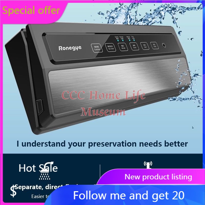 RonegYe Household Vacuum Sealing Machine Fresh Food Vacuum Packaging
