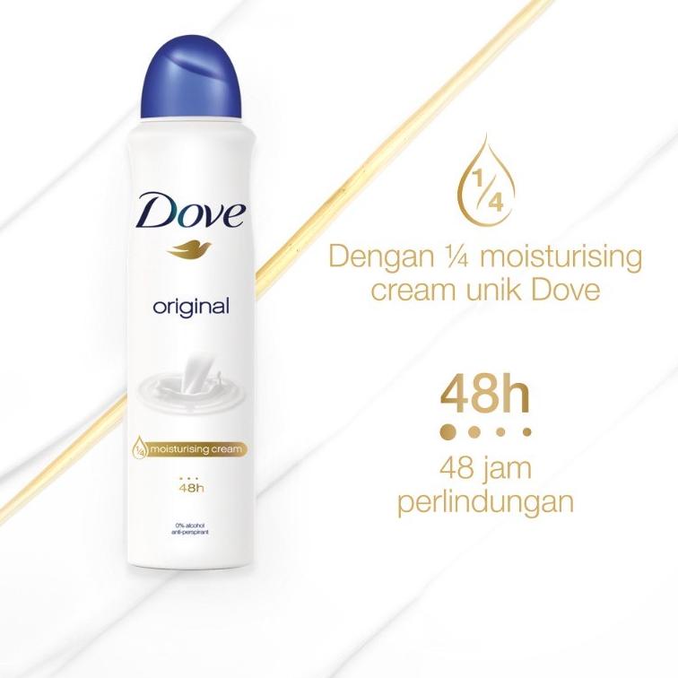 Dove Moisturizing Cream Deodorant Body Spray 150ml Shopee Philippines