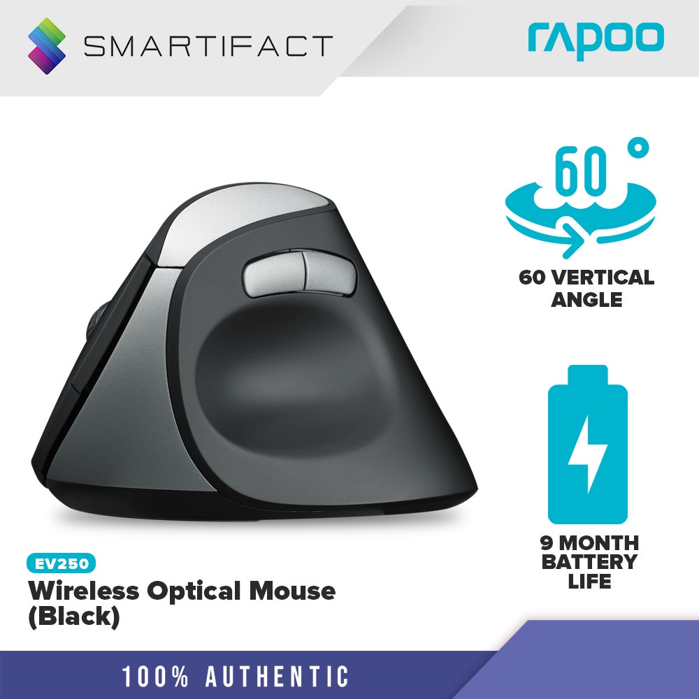 Rapoo EV250 Wireless Optical Mouse 2.4G Wireless With Sound And Silent ...