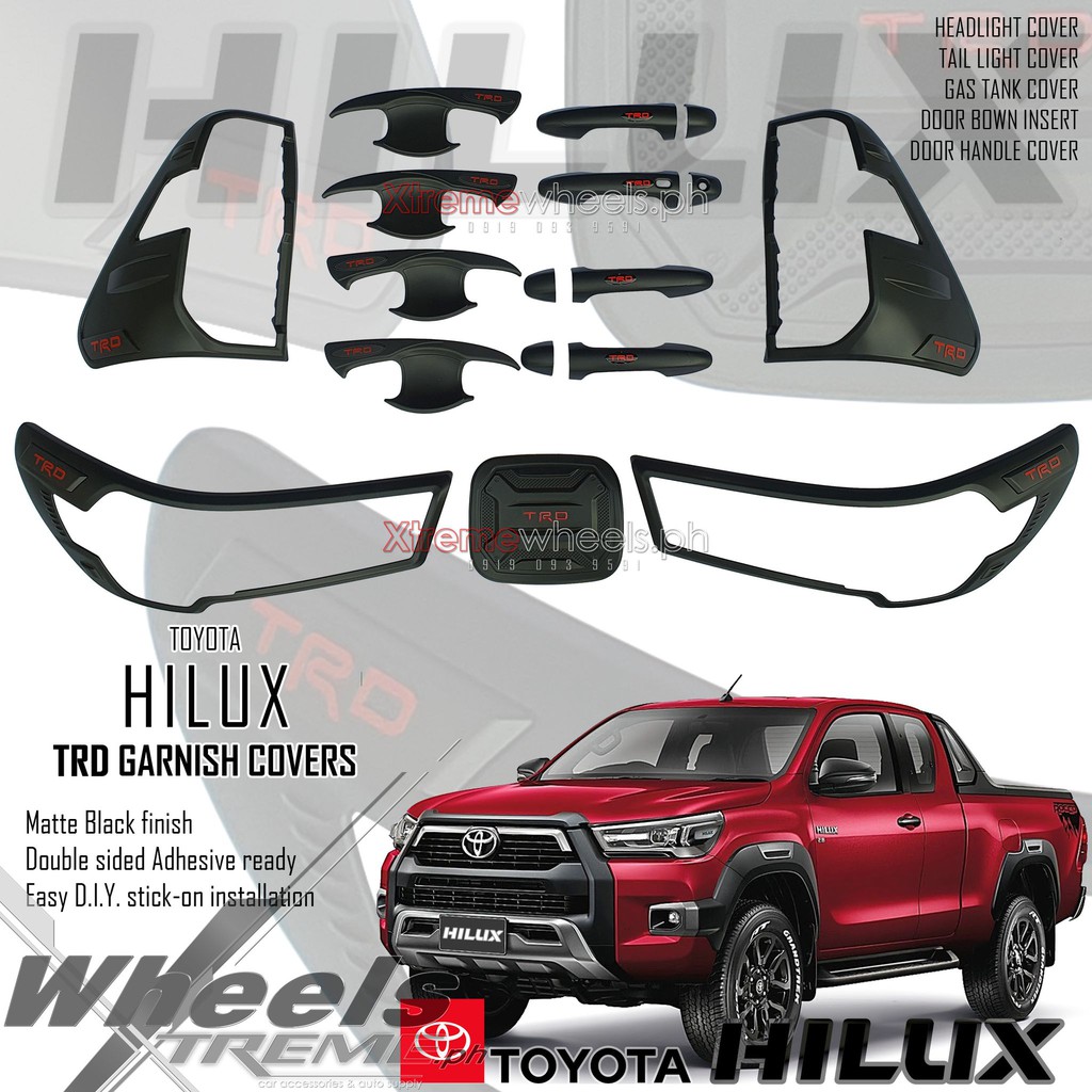 Hilux Conquest only 20212024 TRD Combo set Matte black Thailand Made