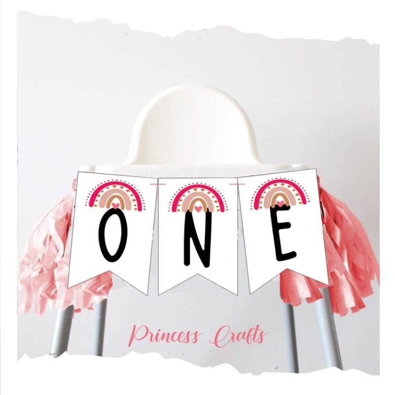 High Chair One Birthday Banner Shopee Philippines