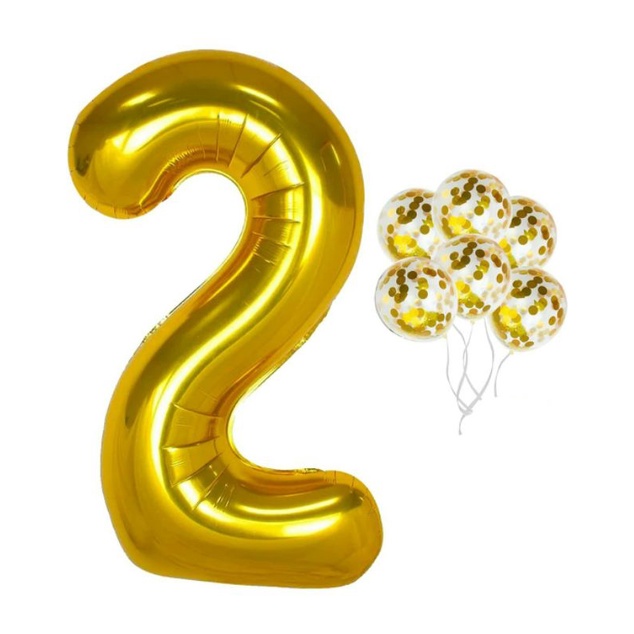 White Number 2 Balloon White Second Birthday Balloons Mylar Number