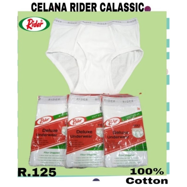 PUTIH Rider White Panties/CD Rider 125 B OriginaL | Shopee Philippines