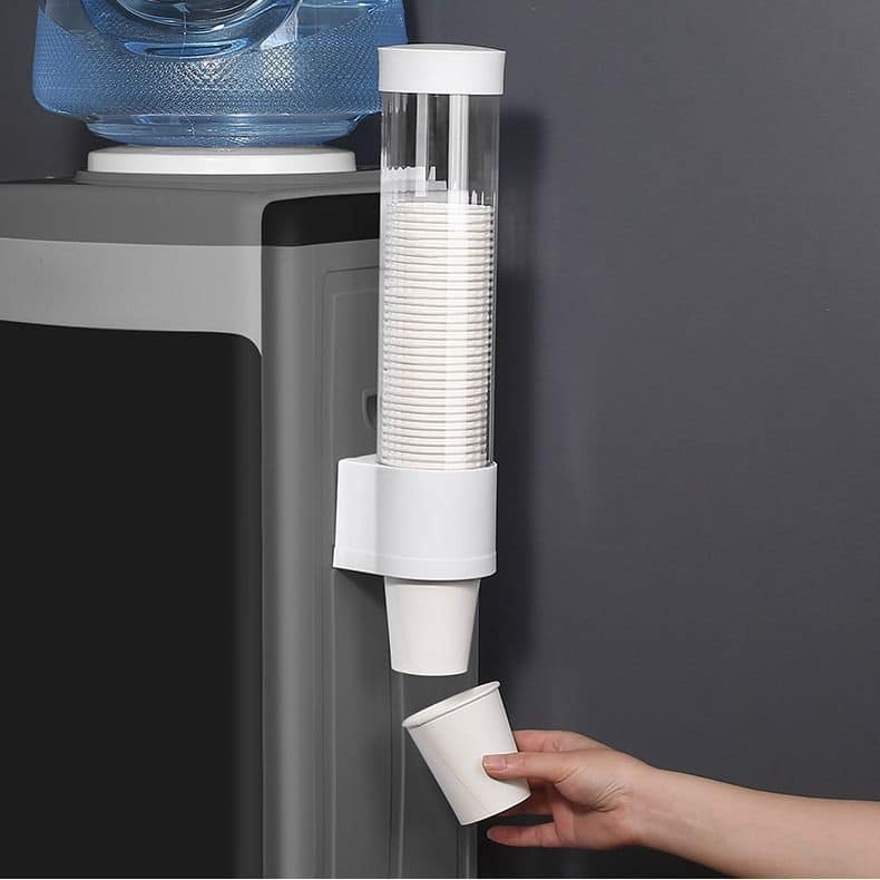 Wall Mounted Plastic Cup Dispenser, Disposable Water Dispenser, Cup