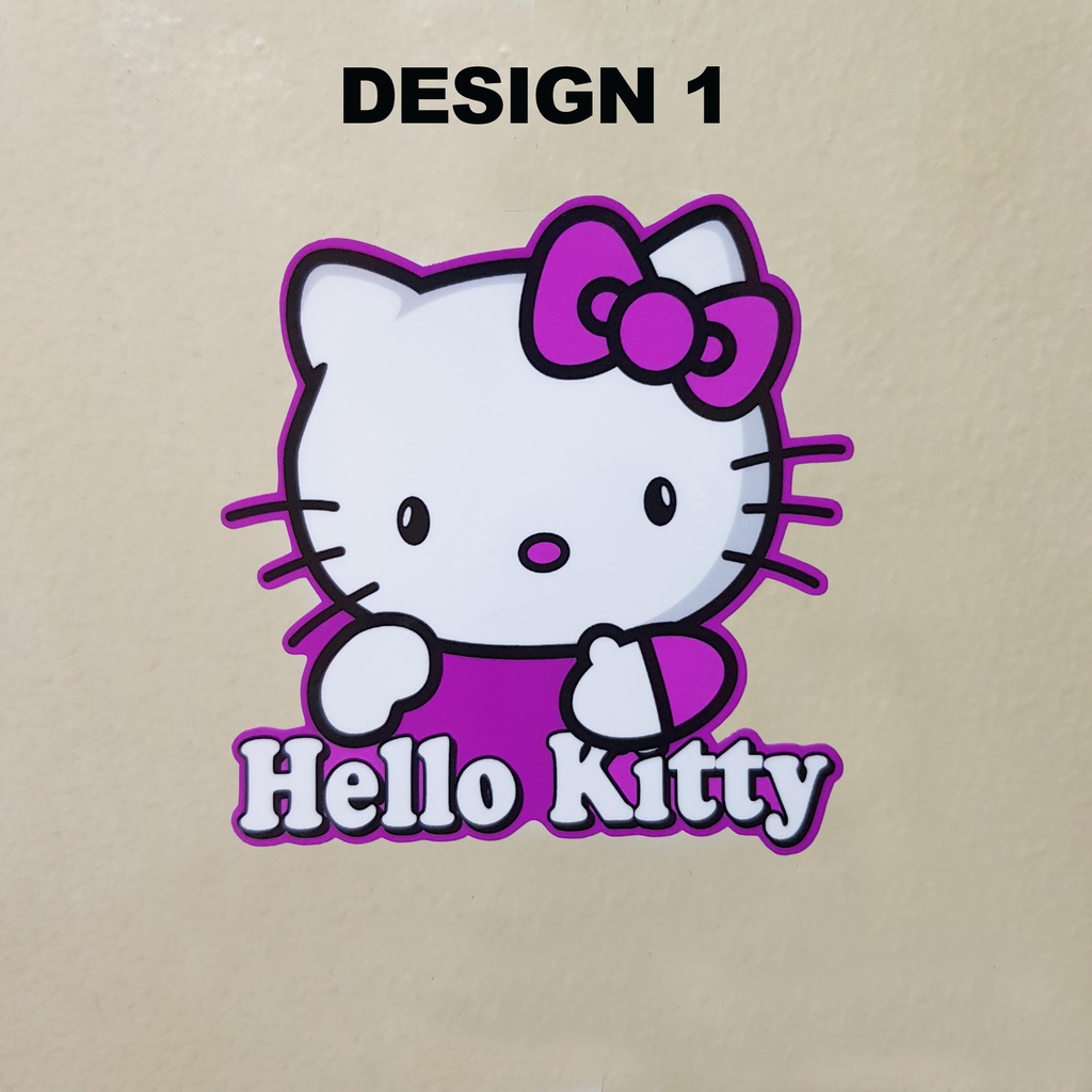 Hello Kitty design, laminated vinyl sticker Shopee Philippines