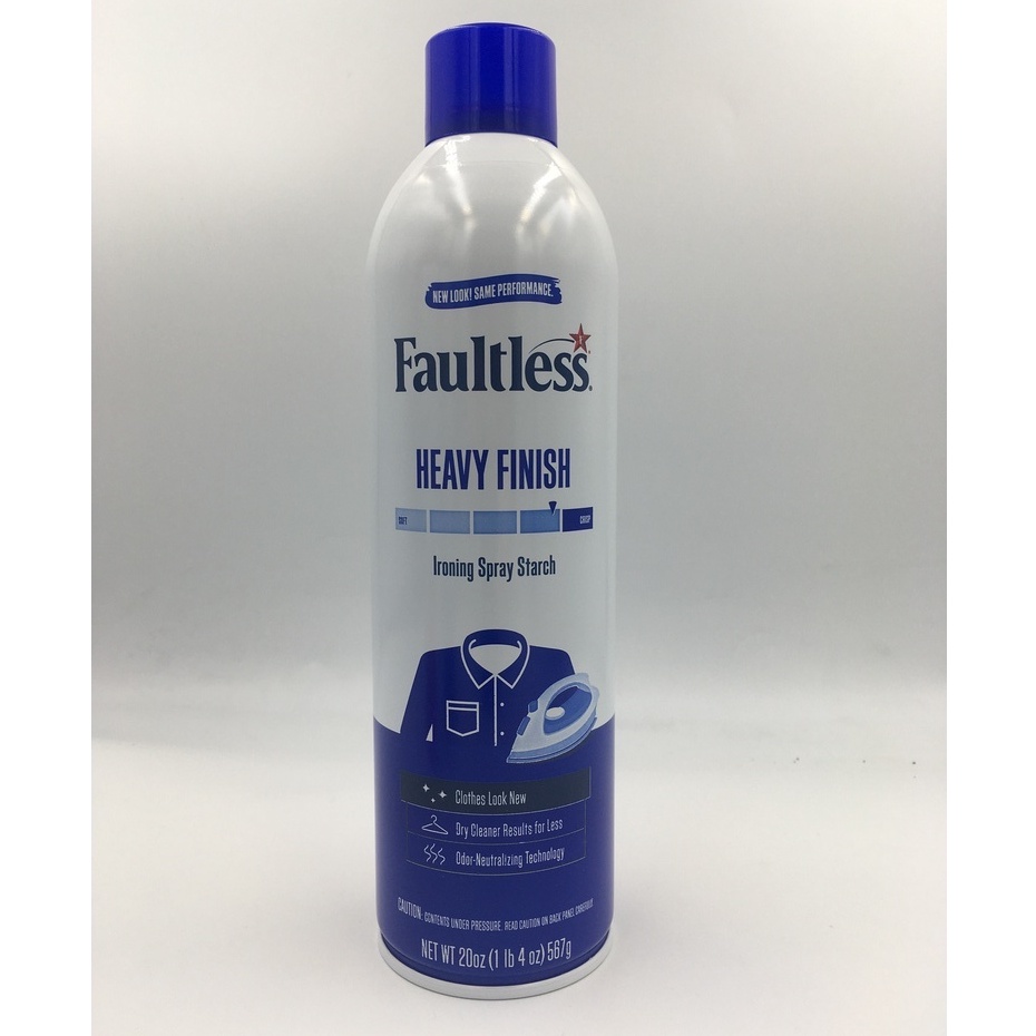 FAULTLESS Ironing Enhancer Spray Starch 585ml/567g (20oz) | Shopee ...