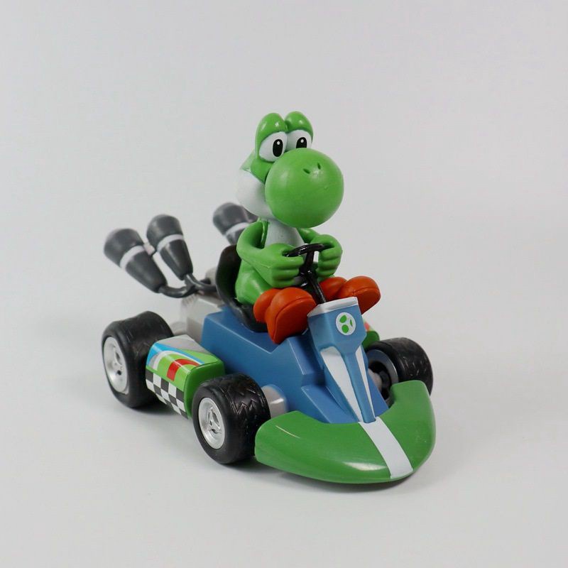 Super Mario Bro Figure Pull-back Racers Kart Mario Luigi Yoshi Tode 