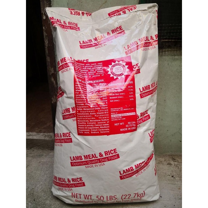 Optima Lamb Rice Red 22.7 kg Shopee Philippines