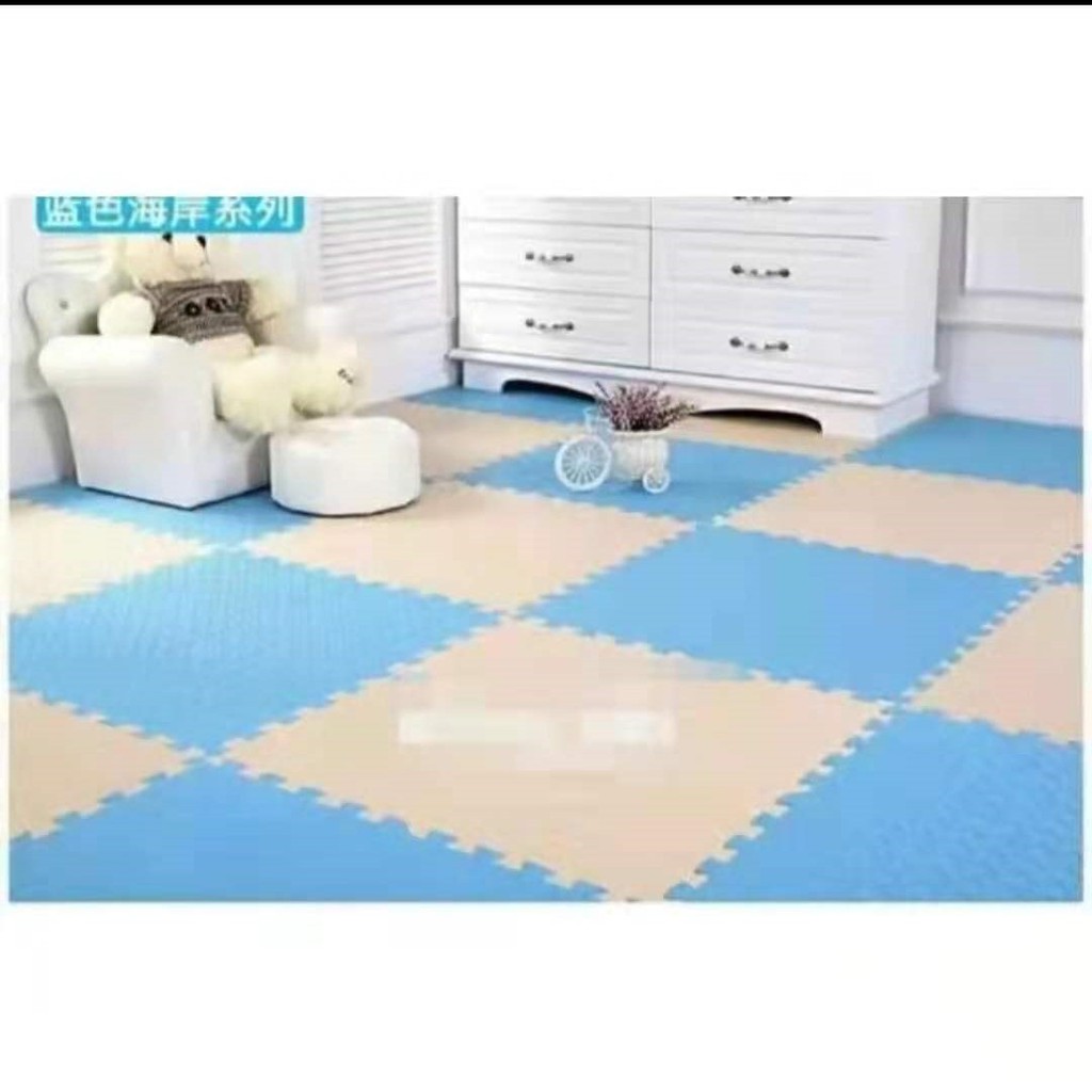 10pcs 30x30x1cm Puzzle Matt Baby Kid Playmat Play Matt Crawling Playmat