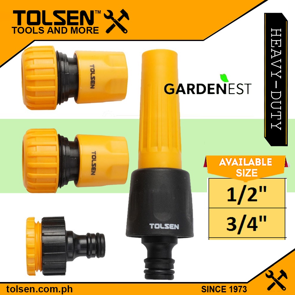 HOSE CONNECTOR W/WATER STOP 3/4 – Tolsen Tools Philippines