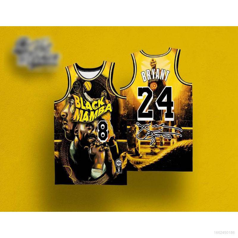 New NBA Jersey BLACK MAMBA BRYANT V3 HG Jersey Basketball Sports Vest  Unisex Casual Plus Size a