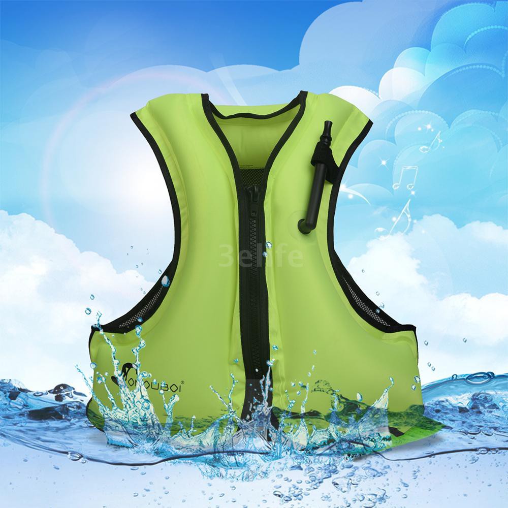 Adult Inflatable Swim Vest Life Jacket for Snorkeling Floating Device Swimming D EIQW Shopee