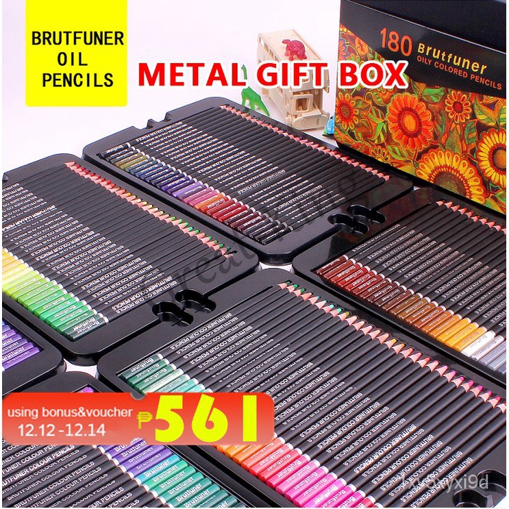 Brutfuner color pencils 180/120/72 colors professional oil color