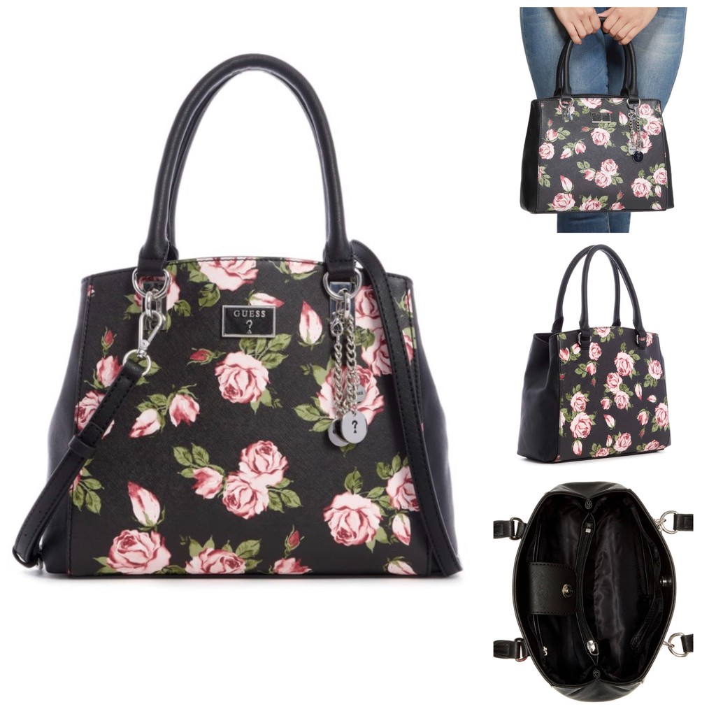 Guess floral outlet satchel