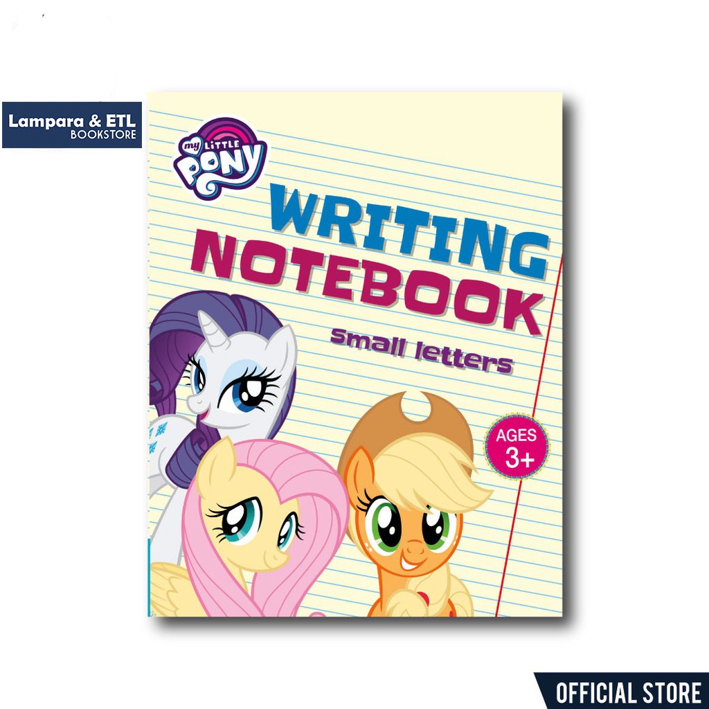 My Little Pony, My Writing Notebook, Small Letters Ages 3+ | Shopee ...