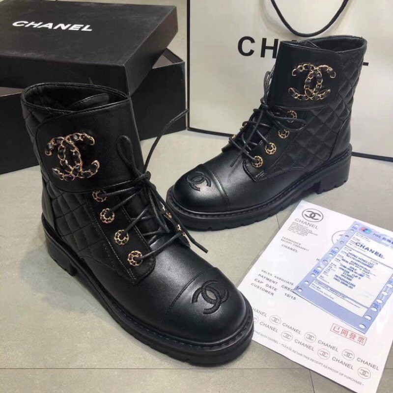 Chanel top boots mens