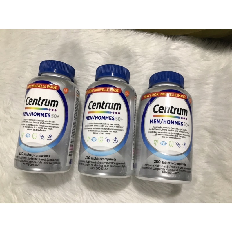 Centrum Complete Multivitamin and Mineral Supplement for Men 50+, 250