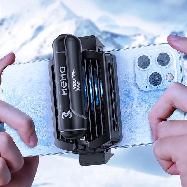 MEMO DL10 RBG Phone Cooler Mobile Cooler with 2000mah Battery | Shopee ...