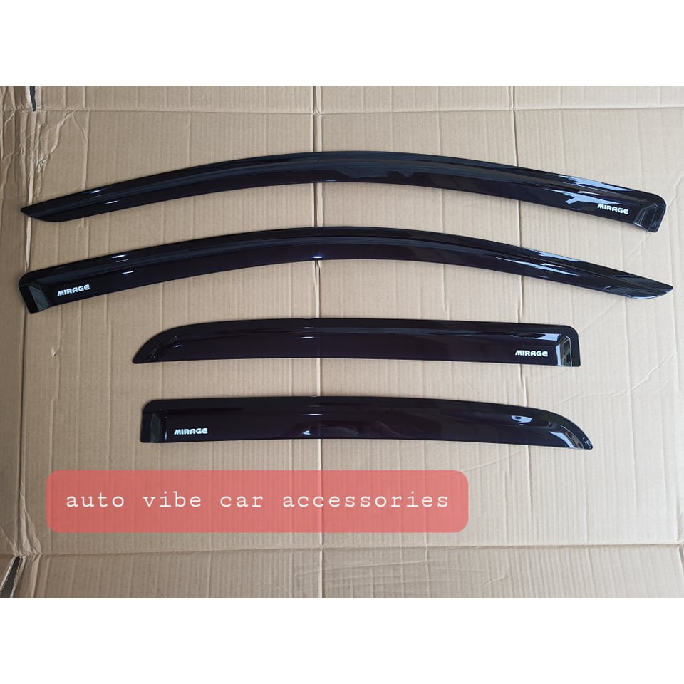 Mitsubishi Mirage Hatchback Rain Visor Black | Shopee Philippines