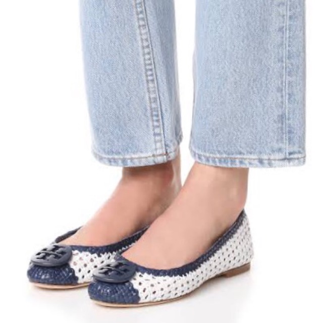 Tory burch hot sale woven flats