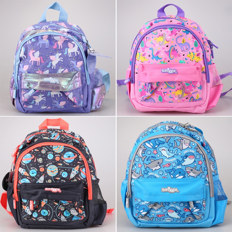 SMIGGLE backpack 2 6 years cheer junior backpack Smiggle schoolbag