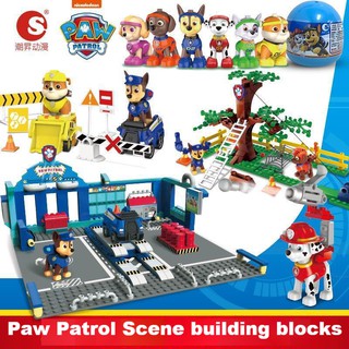 Paw patrol hot sale lego blocks