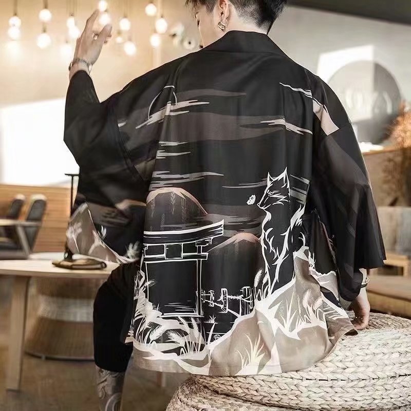 Cardigan kimono shopee sale