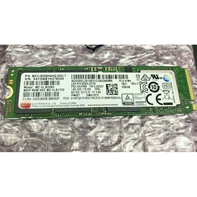 Pm981 nvme hot sale samsung 256gb