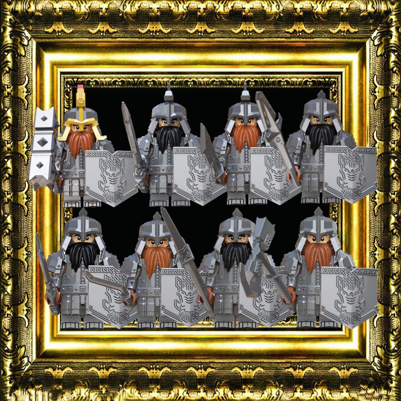 Dain Ironfoot Dwarf Warrior Uruk Hai Building Blocks Toys For Children ...