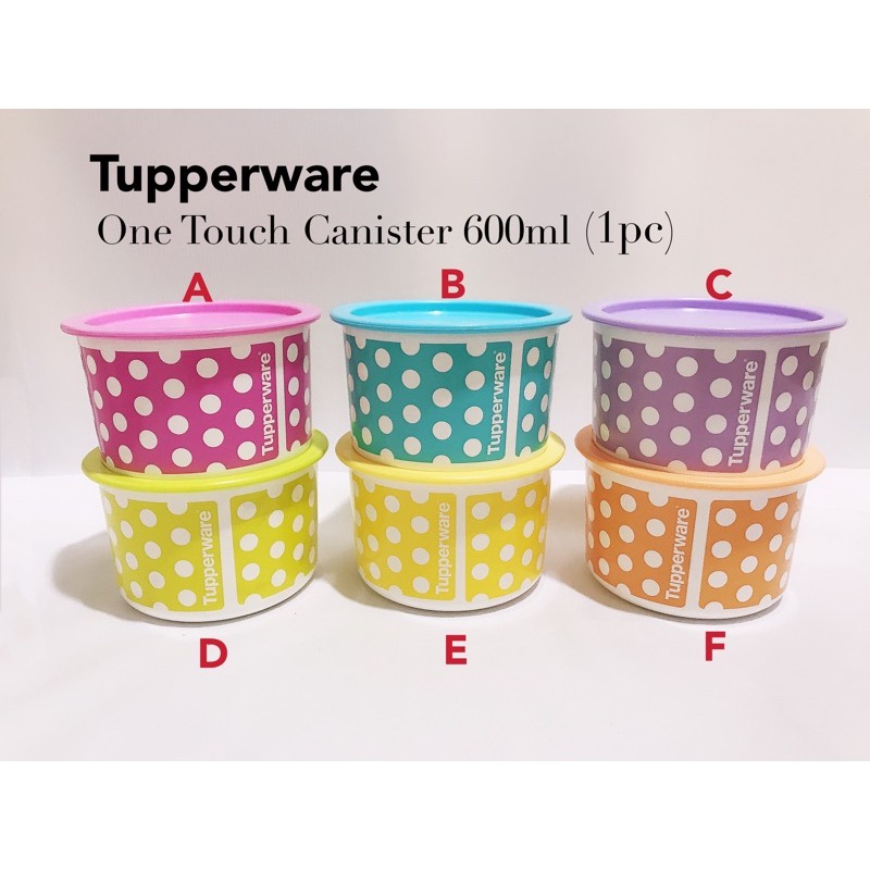 Tupperware One Touch Seal/ Cookies Canister 600ml (1pc) | Shopee ...