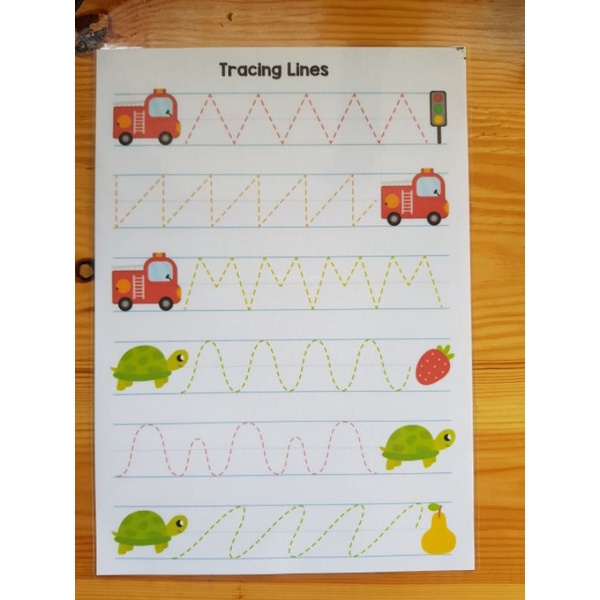 TRACING LINES 2 LAMINATED LEARNING MATERIALS FOR KIDS Shopee Philippines