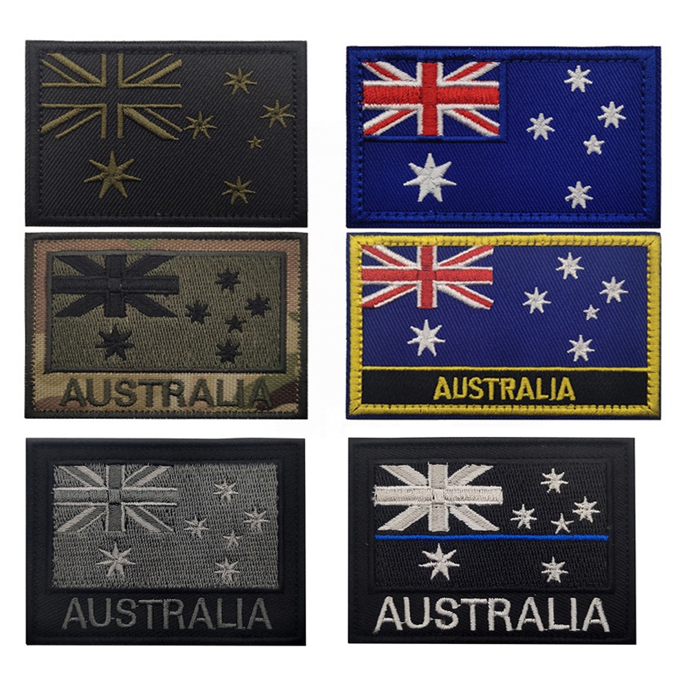 Australia Star Flag Patch Army Military Tactical Emblem Combat Special ...