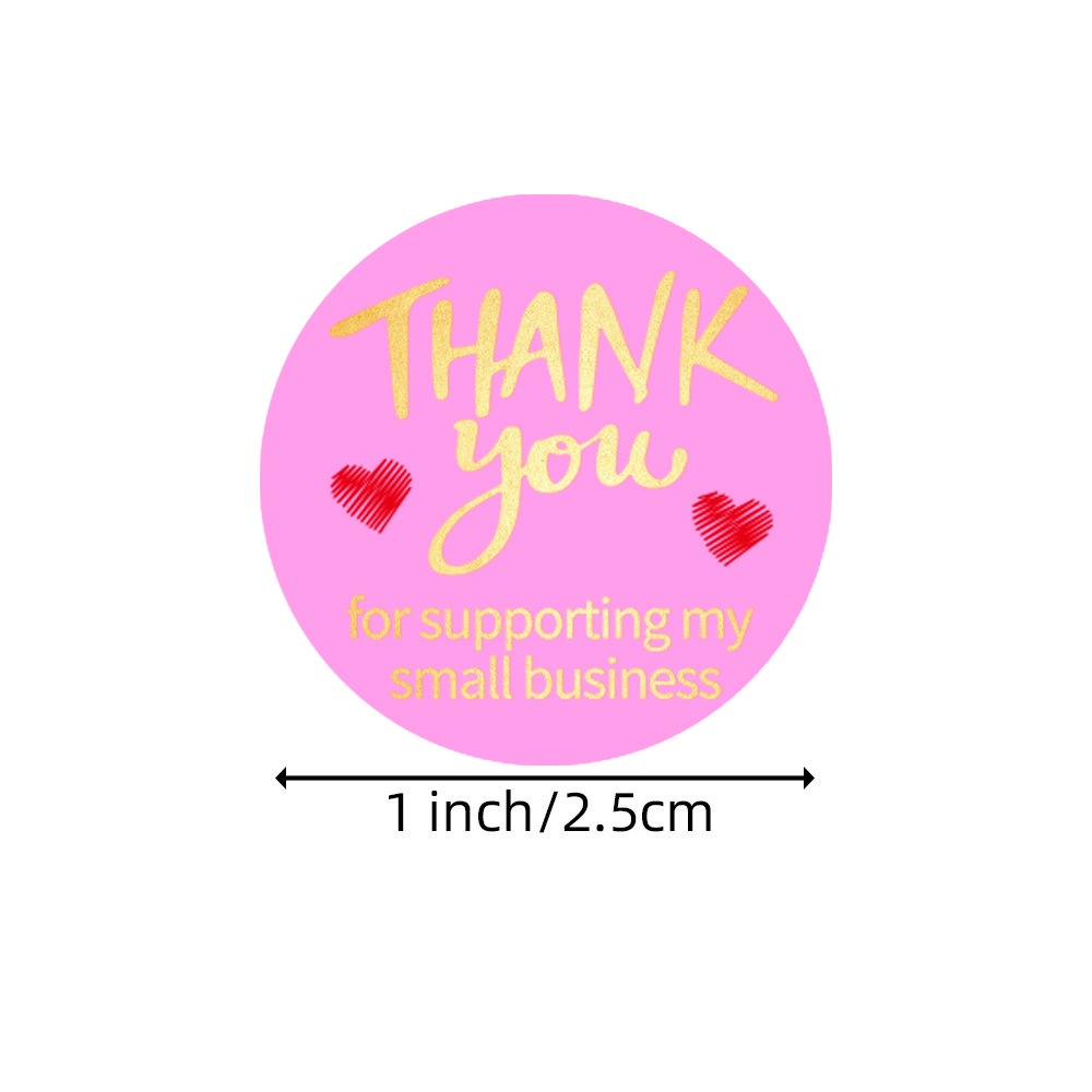 500pcs Thank You Stickers Labels Seals Thank You Stickers Roll Round ...