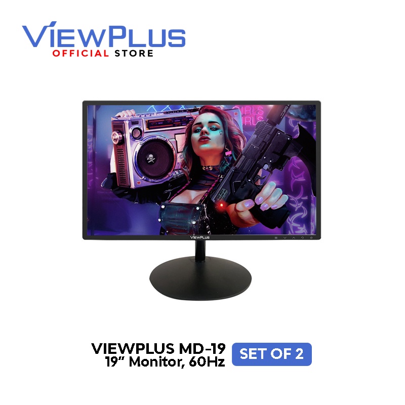 Viewplus 19” Monitor MD-19 Set of 2 (VGA, 60Hz, TN) | Shopee Philippines