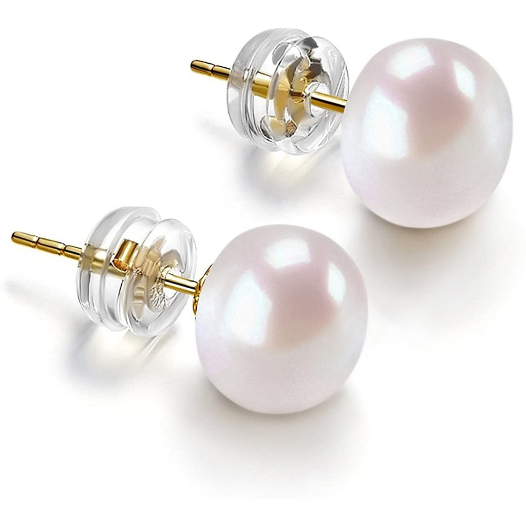 Original natural pearl earrings 925 silver Classic women | Shopee ...