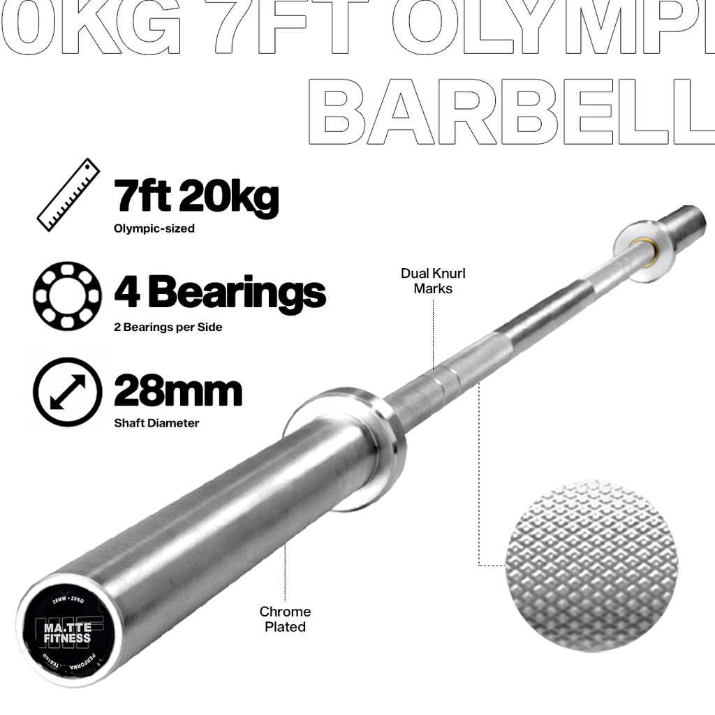 Olympic barbell shop thickness