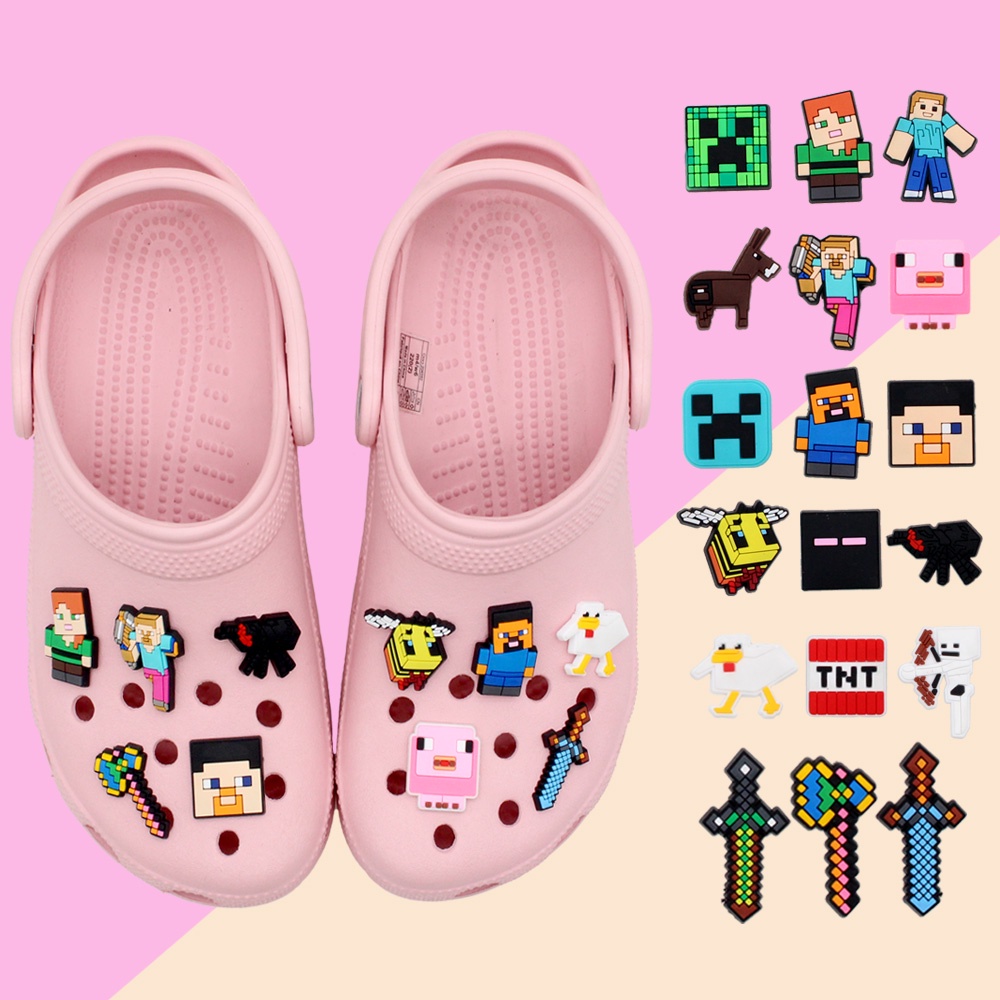 Croc Jibitz Original Game Minecraft Shoe Charms Jibbitz for Kids