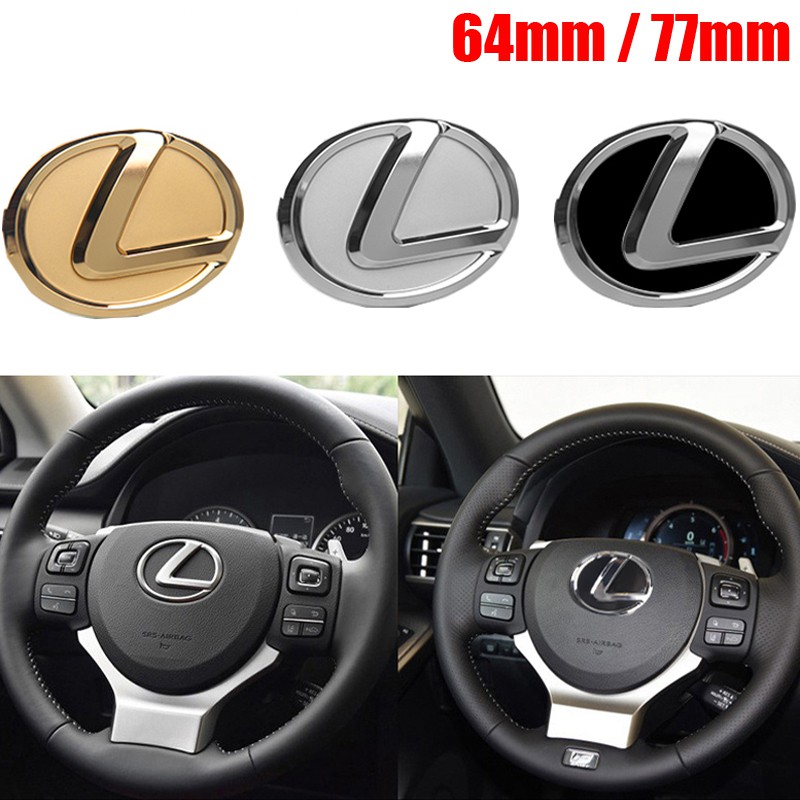 64/77mm Car Steering Wheel Sticker for Lexus Emblem IS250 RX IS RX350 ...