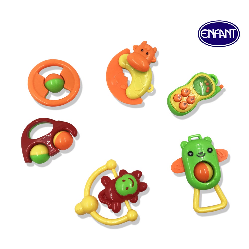Enfant Baby Rattle 6 Pcs Nursery Toys | Shopee Philippines