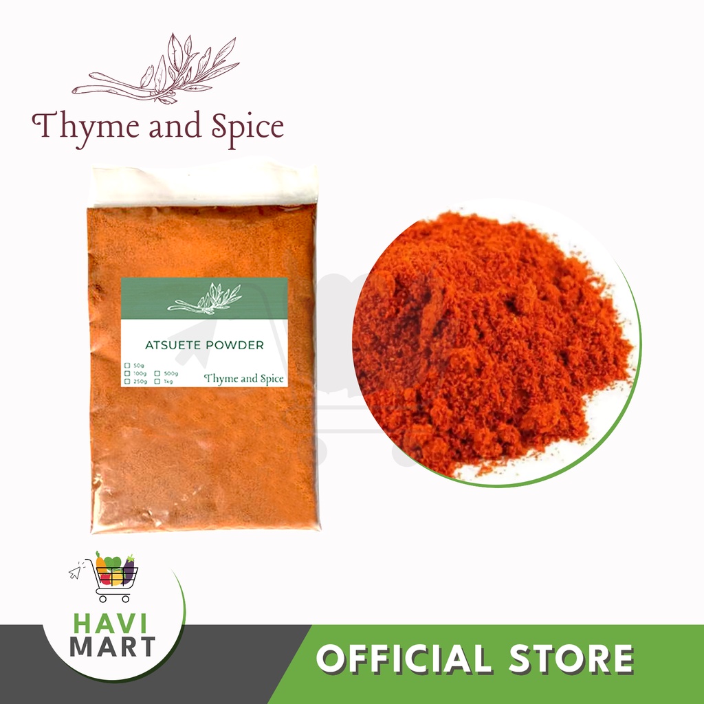 Thyme & Spice Premium Atsuete (Annato) Powder 100g Shopee Philippines