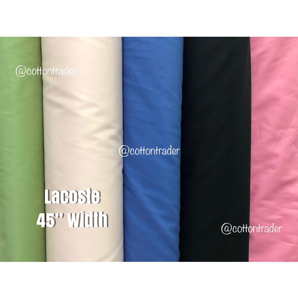 Lacoste on sale fabric price