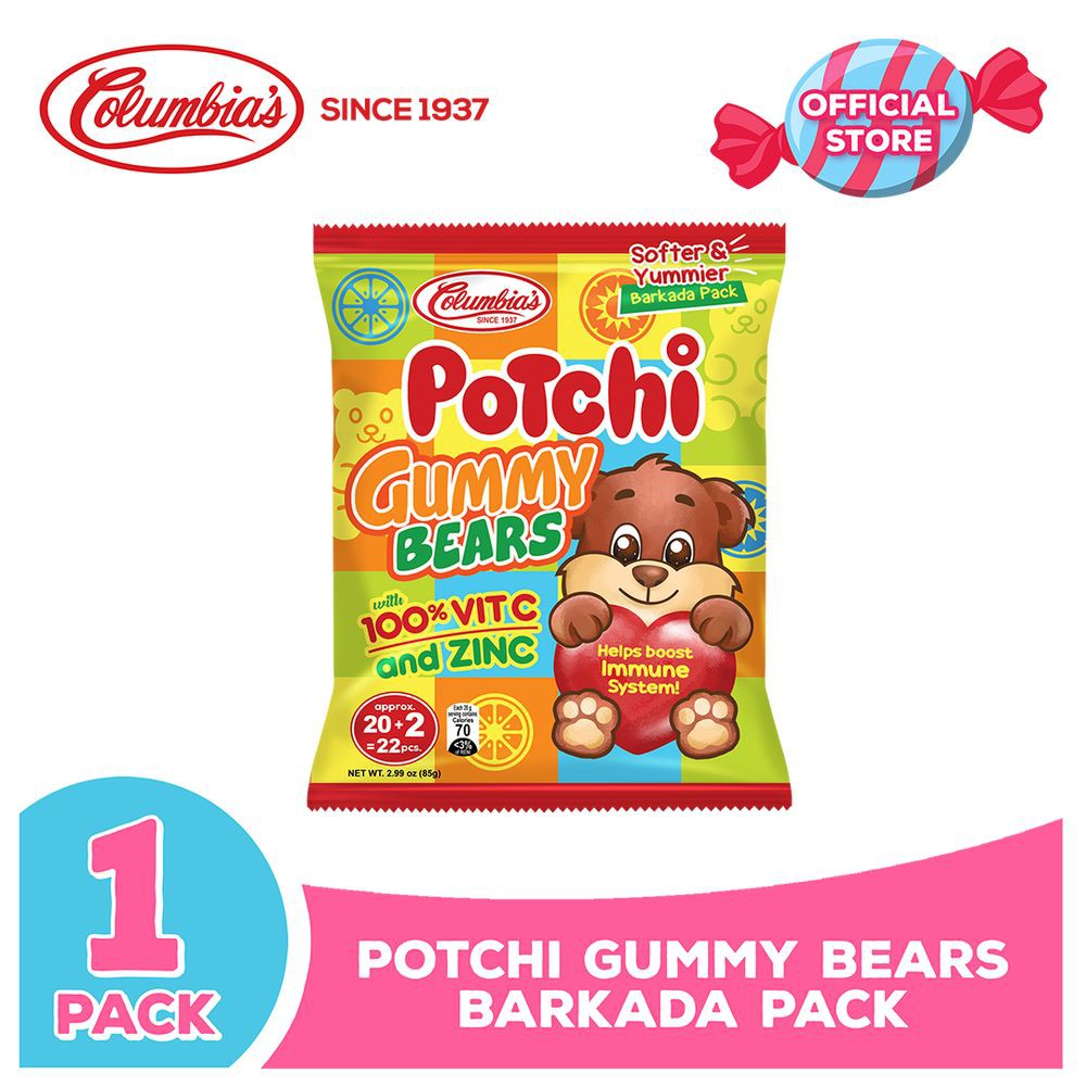 Columbia Candies: Potchi Gummy Bears Candy Barkada Pack | Shopee ...