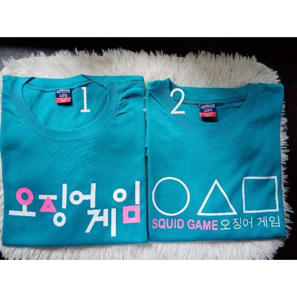 Squid Game Netflix Series T-Shirt Teal Color / 100% Cotton /UNISEX ...