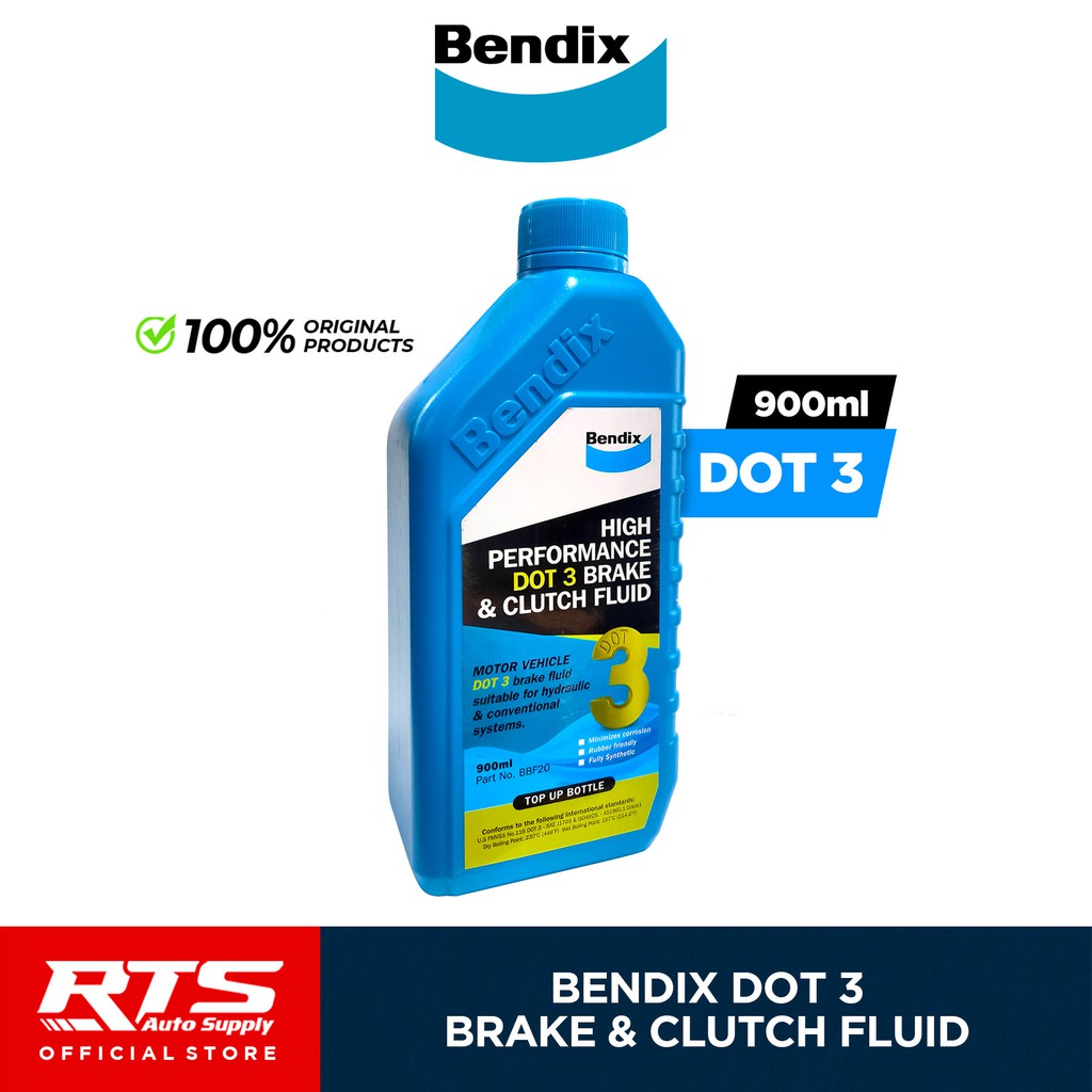 Bendix High Performance DOT3 (DOT3) Brake Fluid 900ml Shopee Philippines