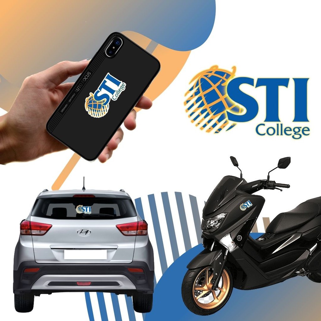 STI College Logo Sticker for Cellphone, Laptop, Motor, Car and others ...